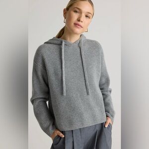 Quince Mongolian Cashmere Fisherman Pullover Hoodie